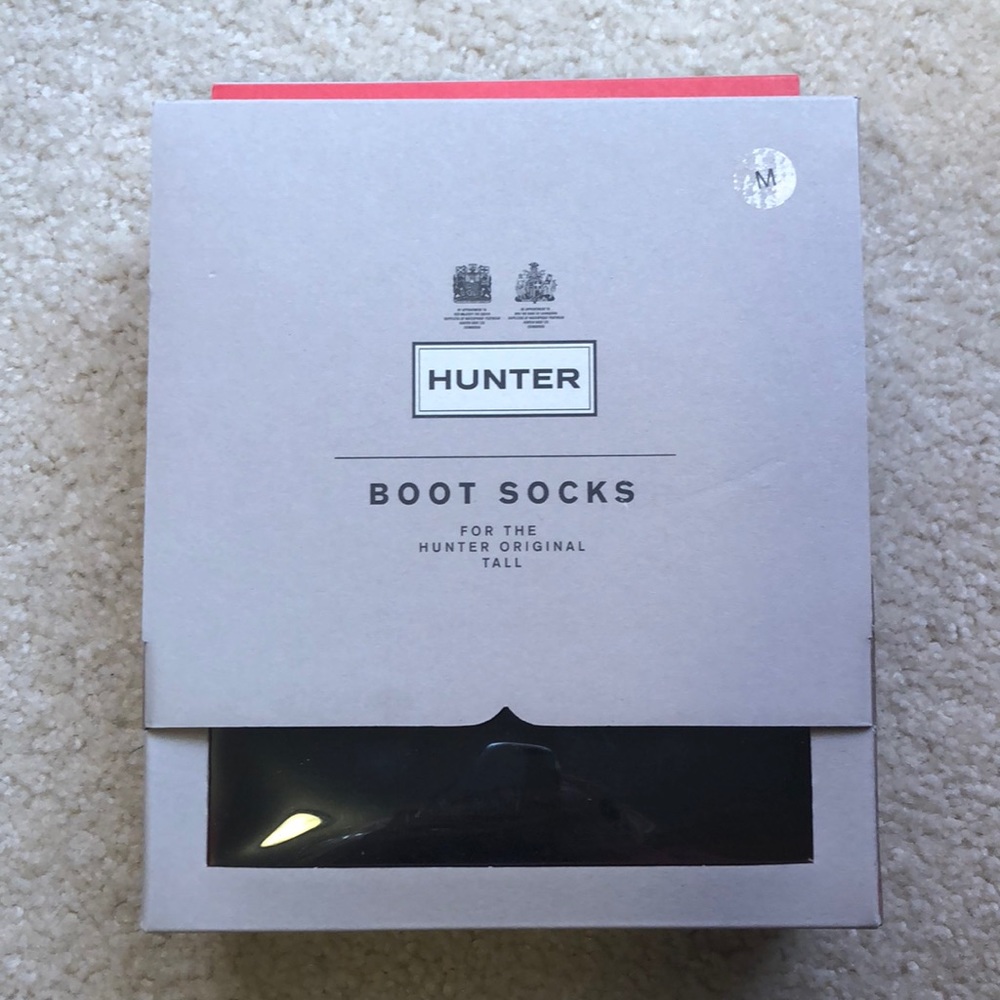 NEW Never opened black hunter boot socks tall boot